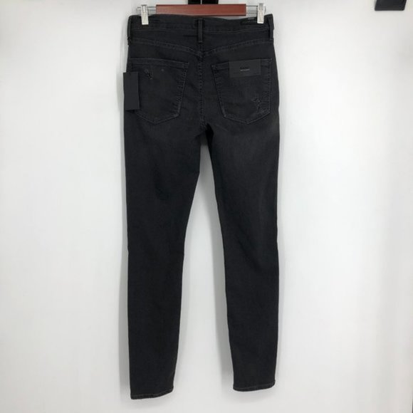 NWT Aritzia Citizens of Humanity Black Rocket High Rise Distressed Skinny 29 - Picture 4 of 7
